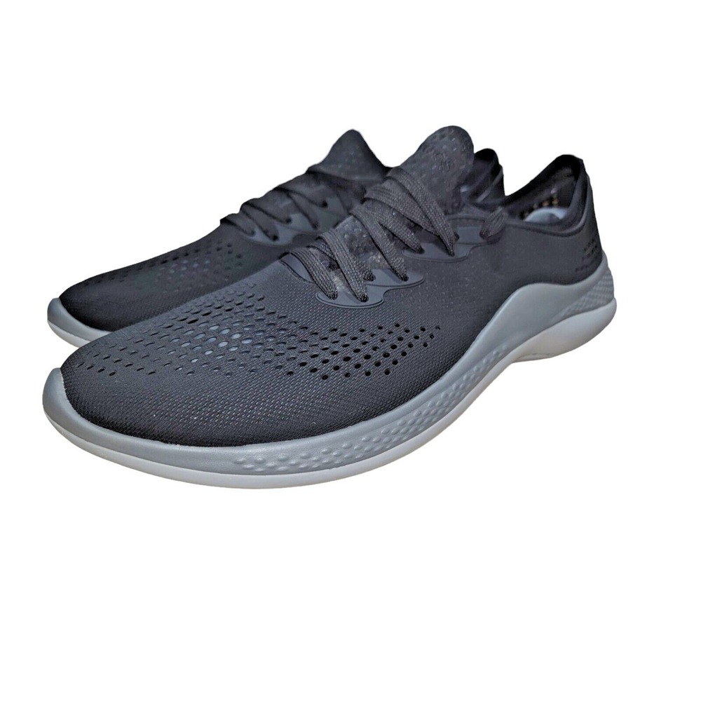 Crocs Men's Sneakers Literide‎ 360 Pacer Black Lace Up Walking Shoes Size 13 - Picture 2 of 8